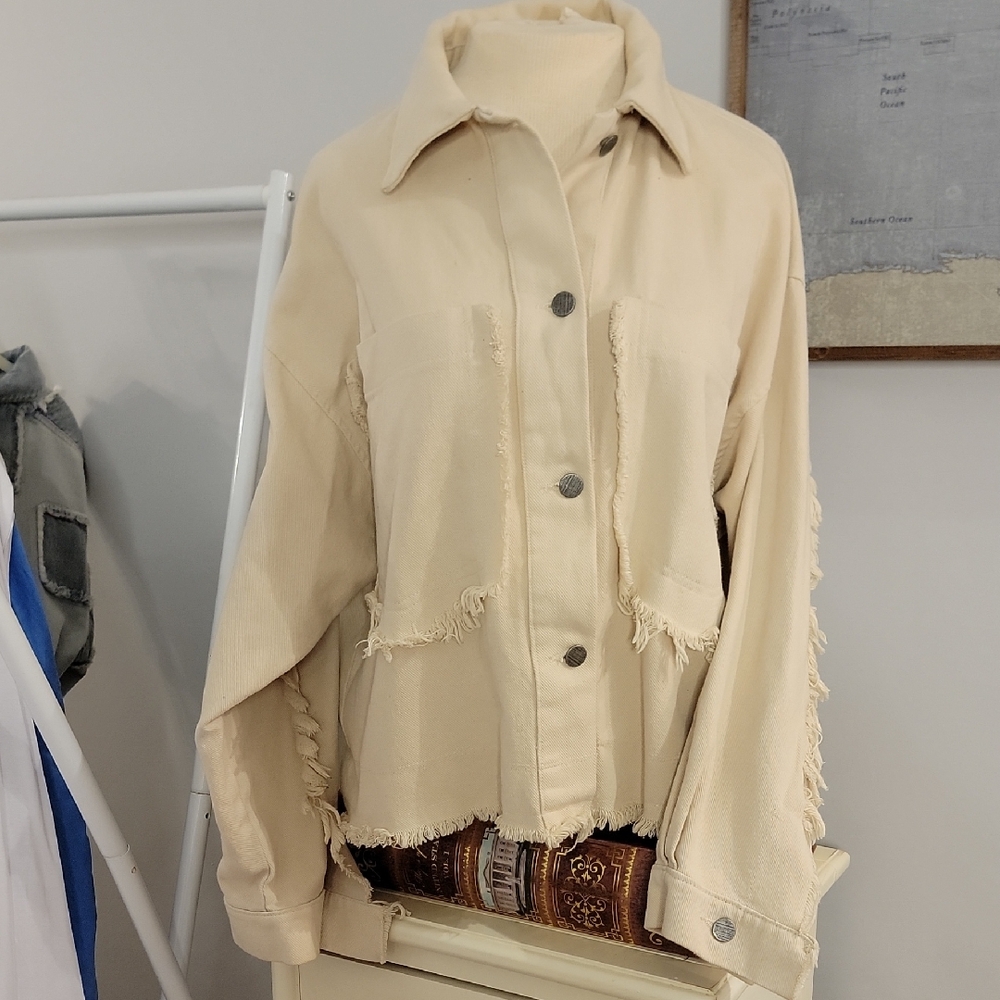 Stylish Cream Women's Jacket
